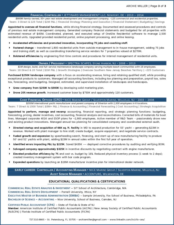 C Level Executive Resume Samples - C Level Resume Sample Chief Financial Officer Page 0003 600x776 